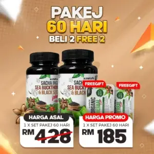 PAKEJ 60 HARI 2 BOTOL SOFTGEL